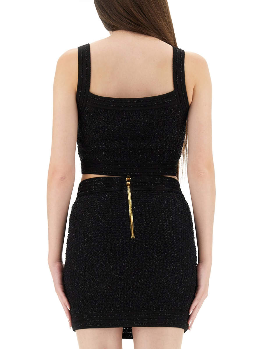 [Balmain] Bustier FW25 FF1AB052KI74_0PA