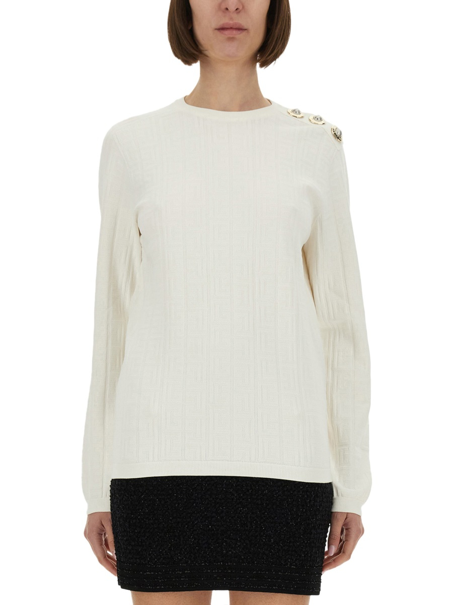 [Balmain] Sweatshirt FW25 FF1KD090KI63_0KA