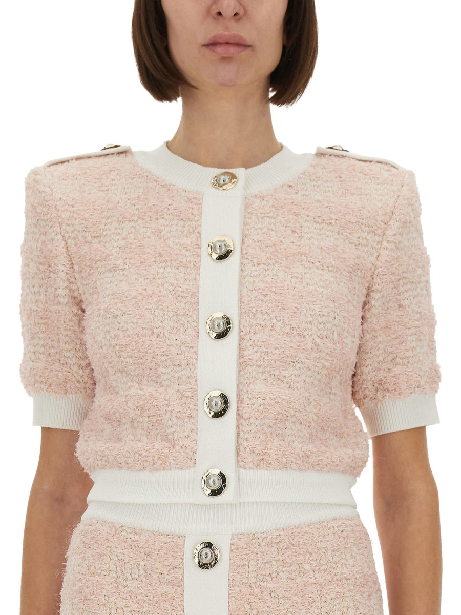 [Balmain] Cardigan FW25 FF1KL235KI72_OIN