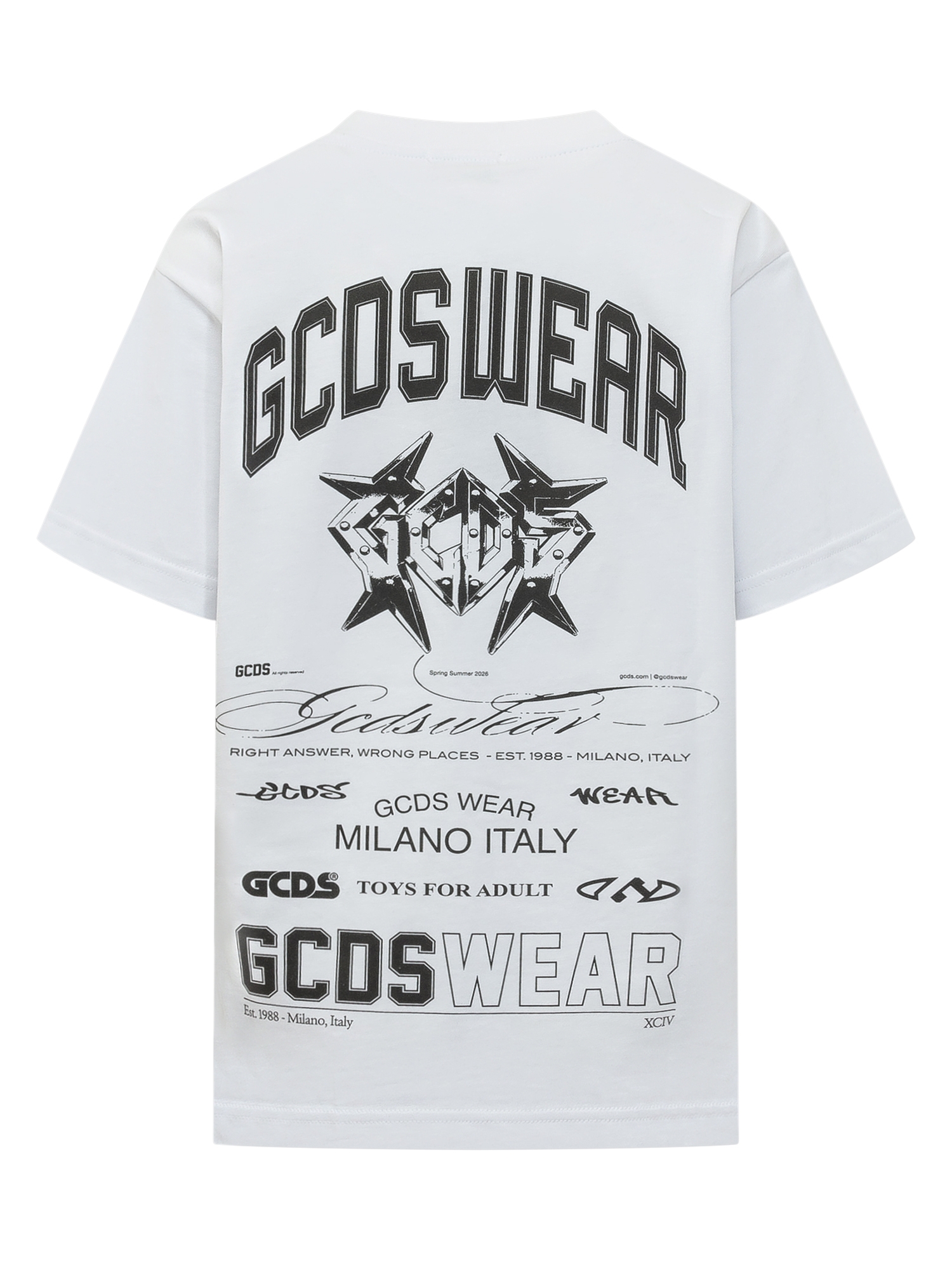 [GCDS] T-shirts Short Sleeve SS26 C1MWQC070J079 100B