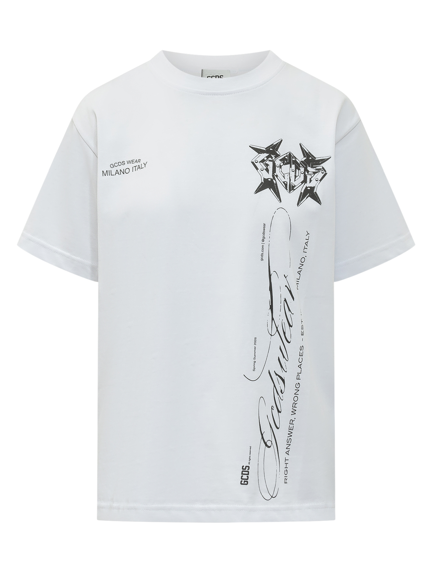 [GCDS] T-shirts Short Sleeve SS26 C1MWQC070J079 100B