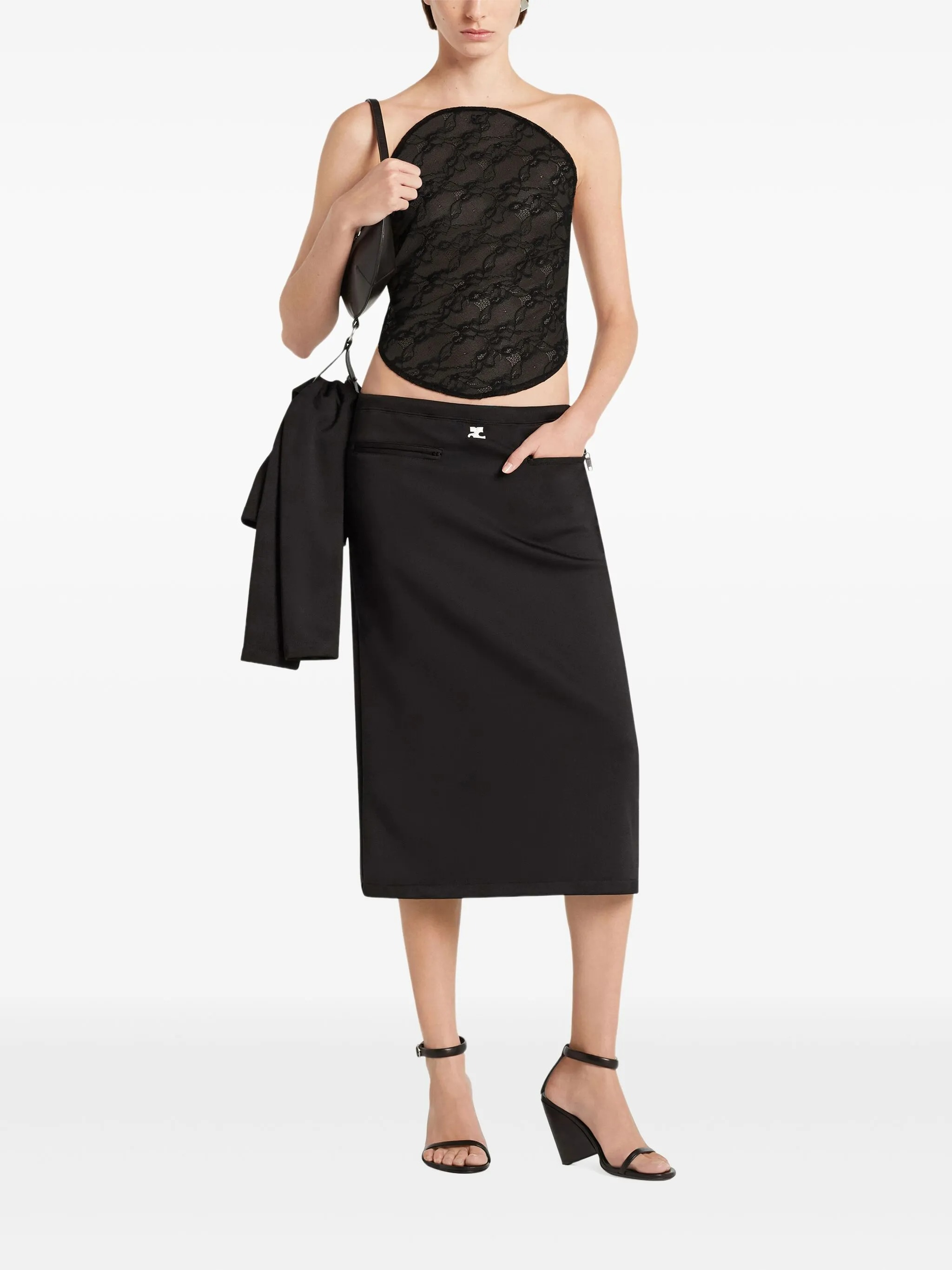 [Courreges] Midi skirt FW25 325JJU296JS0250