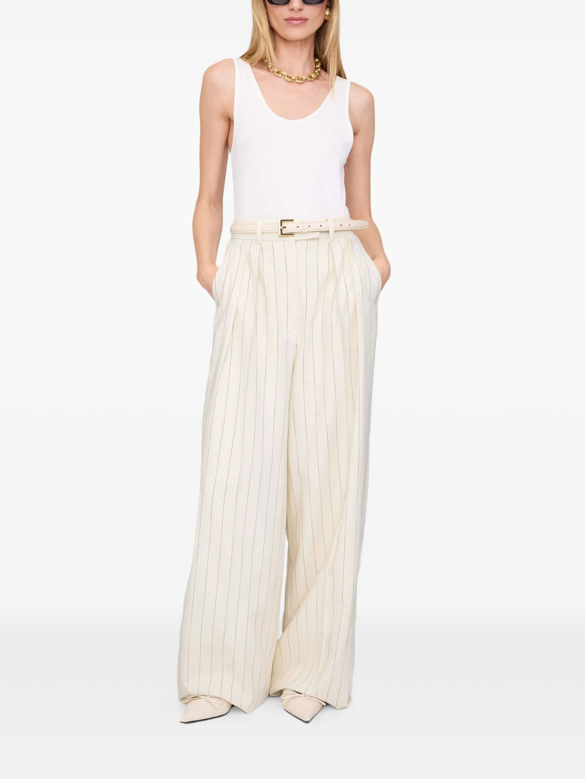 [Anine Bing] Trousers FW25 A0310863MTL66