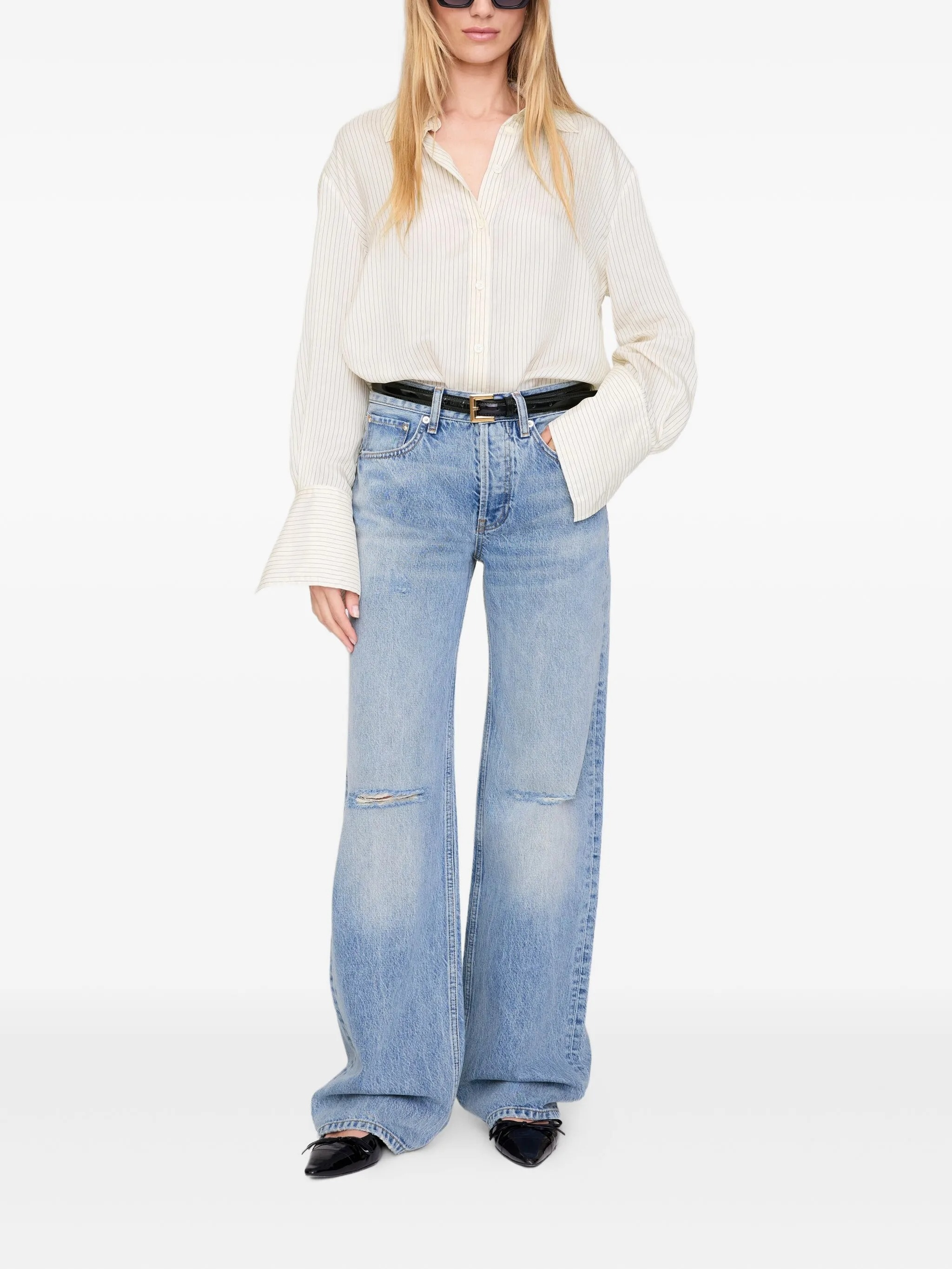 [Anine Bing] Shirts Long Sleeve FW25 A0711033MTL55