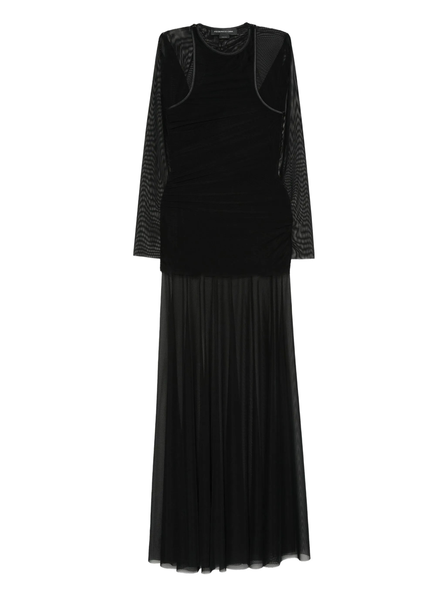 [Federico Cina] Long sleeve dress FW25 FCW25DR0701