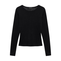 [Anine Bing] T-shirts Long Sleeve FW25 A0811501BLK26
