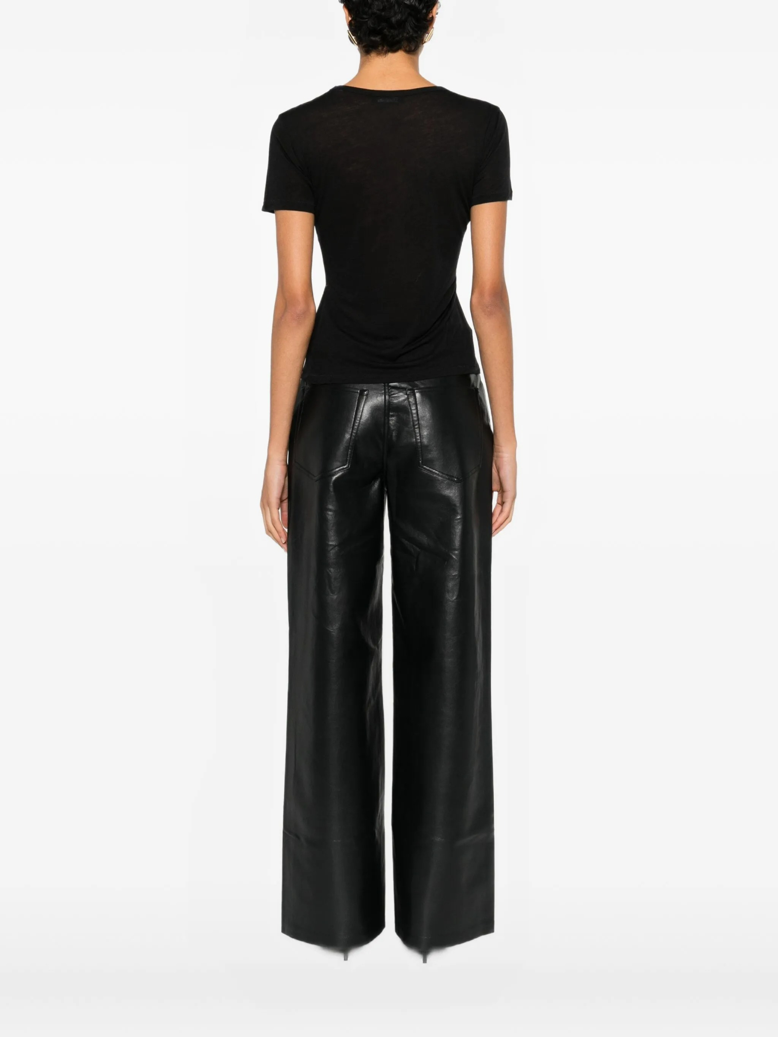 [Anine Bing] T-shirts Short Sleeve FW25 A0811500BLK26