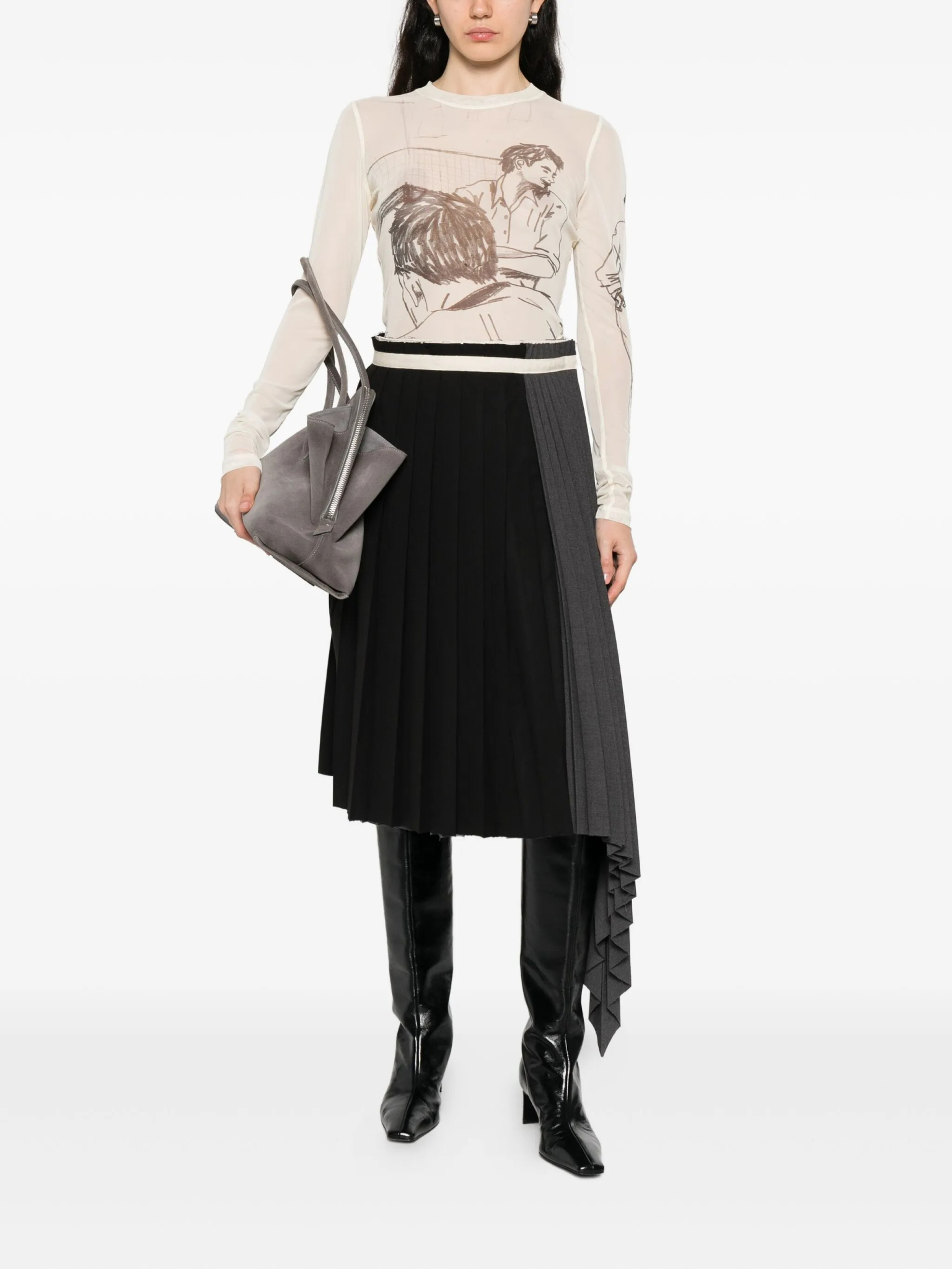 [Federico Cina] Midi skirt FW25 FCW25SK0101