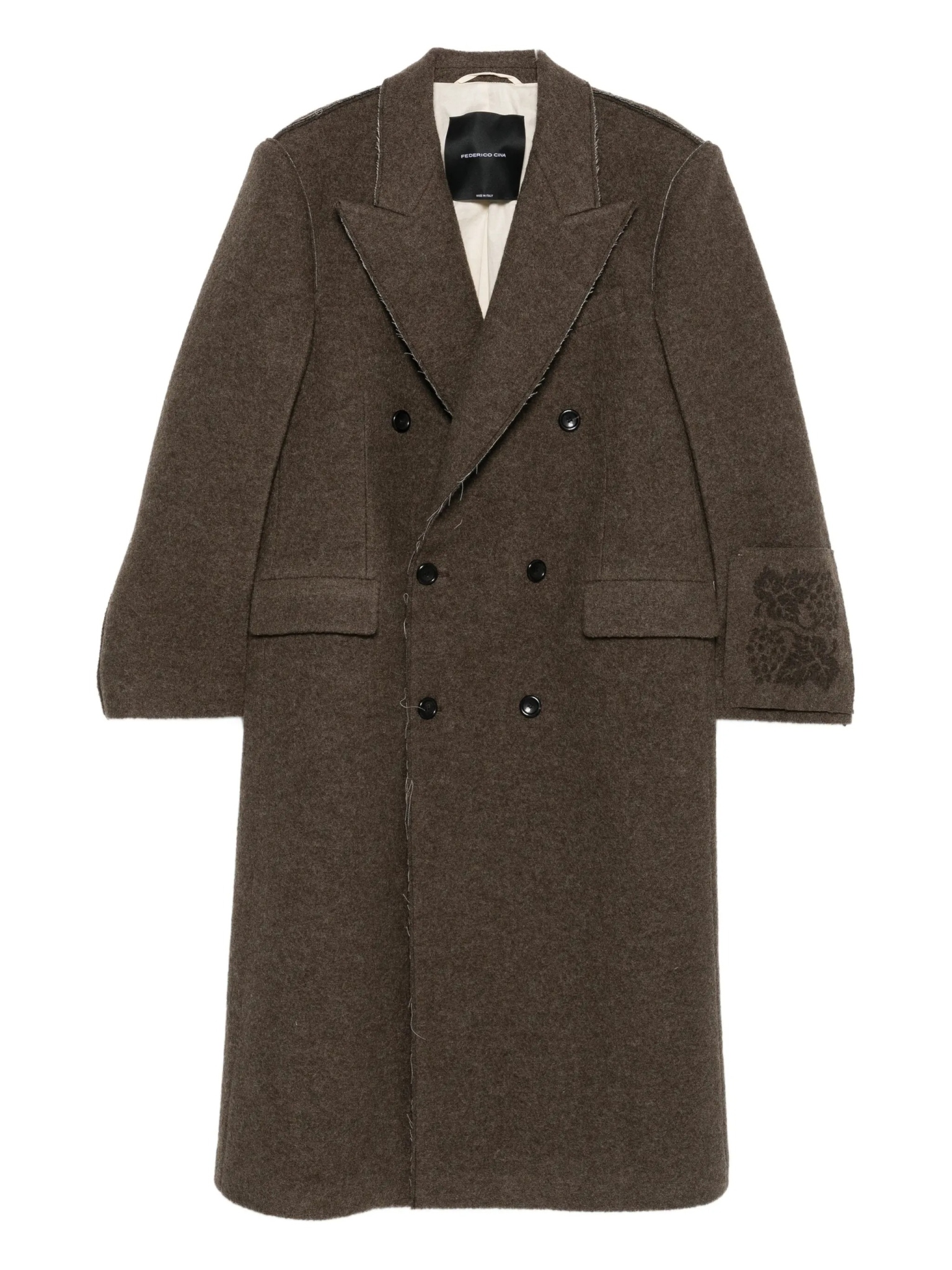 [Federico Cina] Coat FW25 FCCOCT0101RAWCUT
