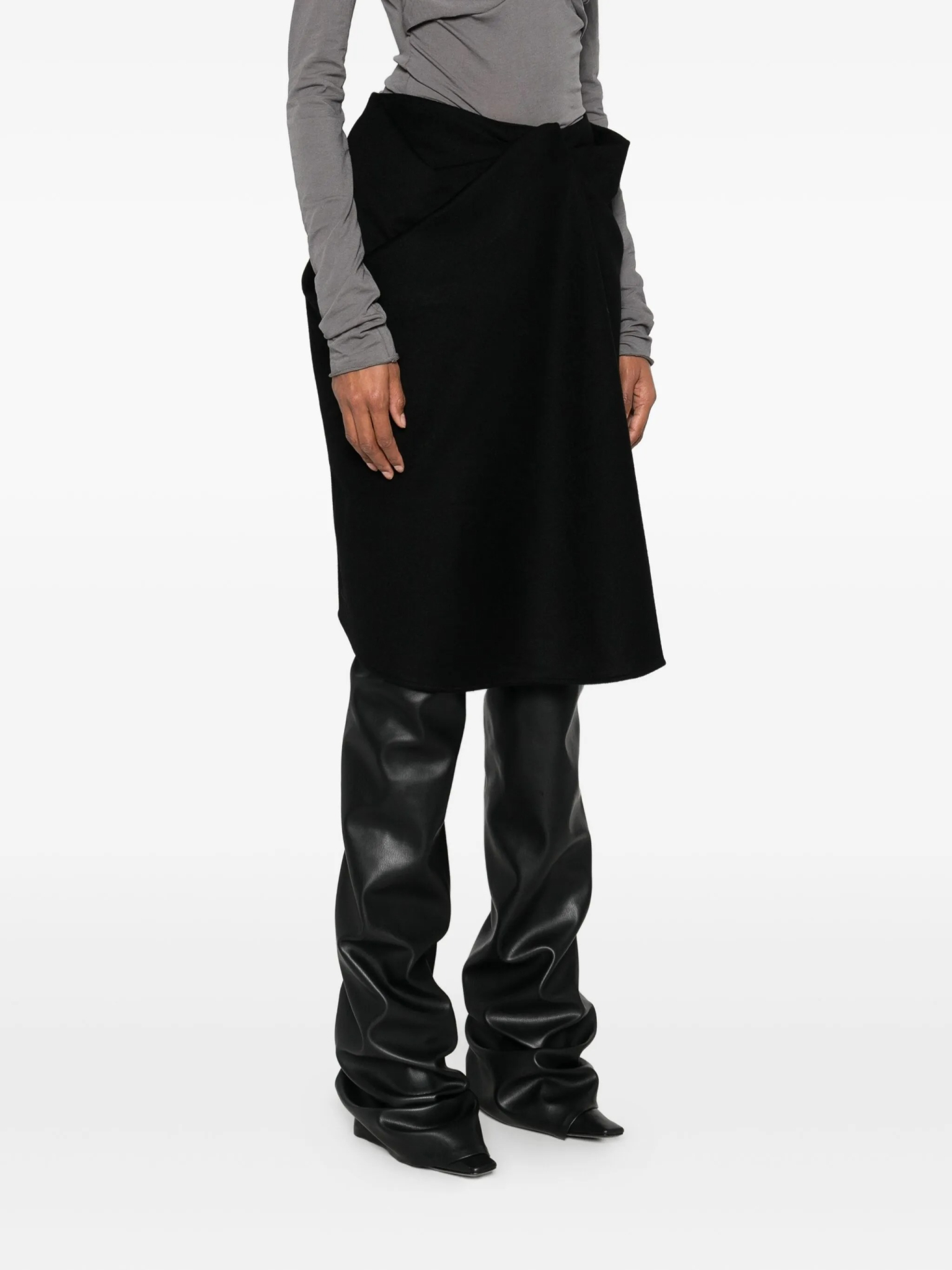 [Entire Studios] Midi skirt FW25 ESWW257015BW