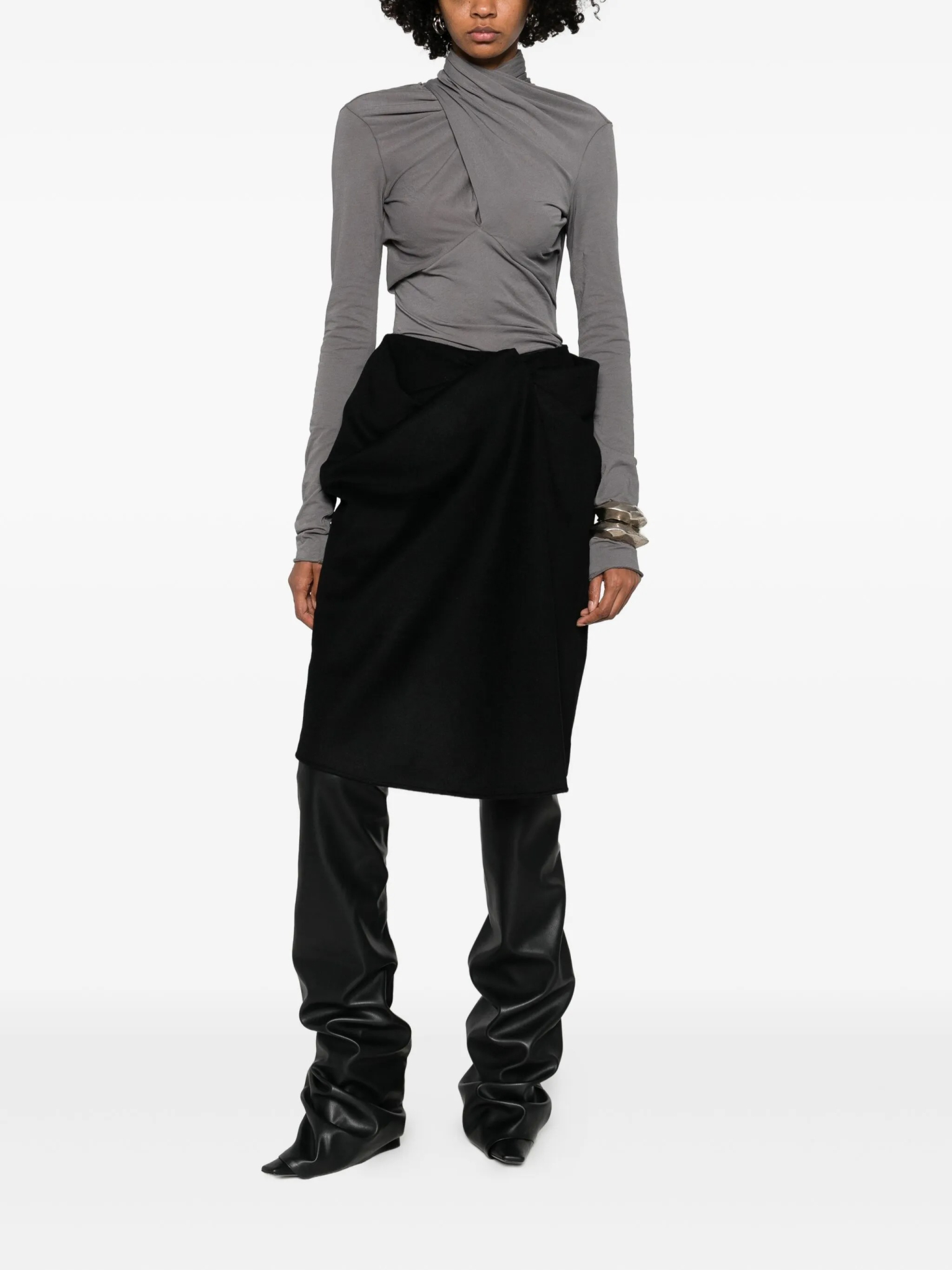 [Entire Studios] Midi skirt FW25 ESWW257015BW