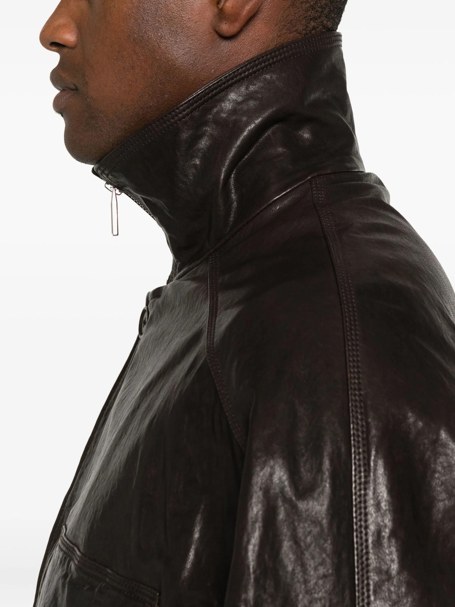 [Emporio Armani] Leather Jacket FW25 EM004280AF21246