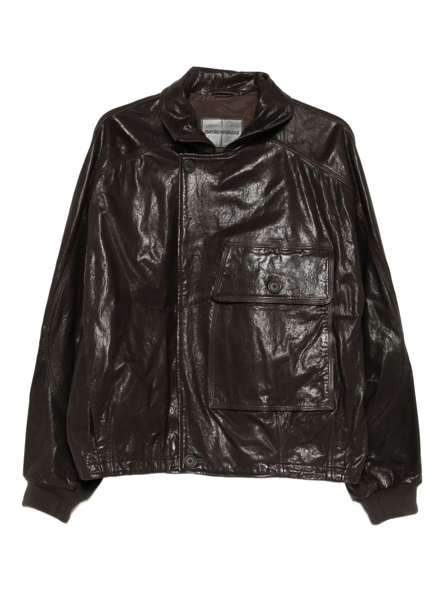 [Emporio Armani] Leather Jacket FW25 EM004280AF21246