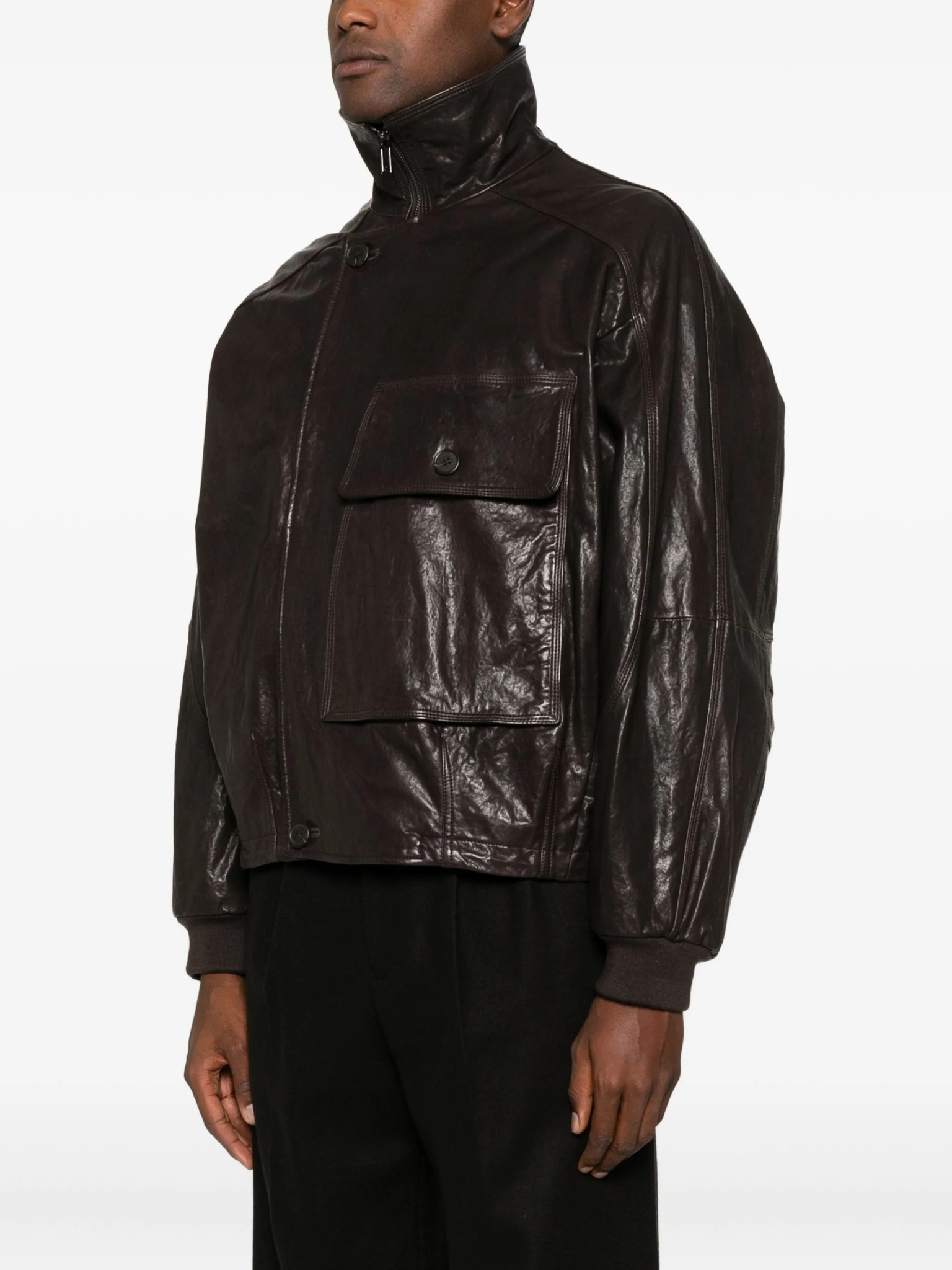 [Emporio Armani] Leather Jacket FW25 EM004280AF21246