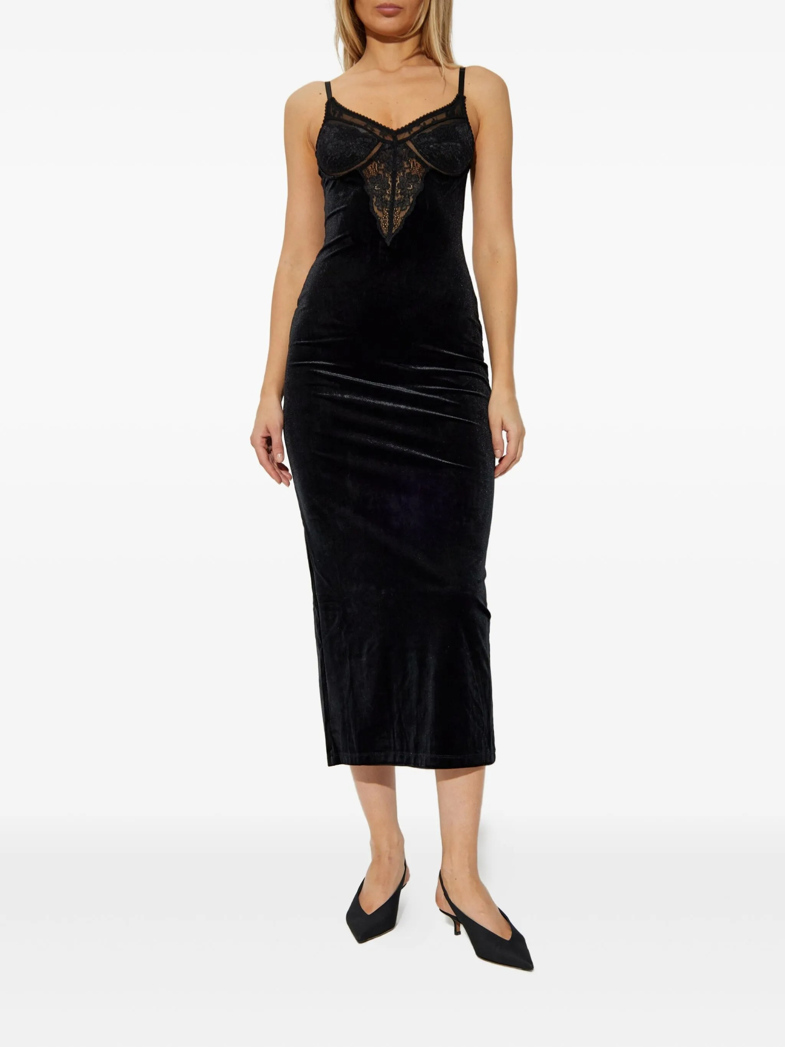 [Self-portrait] Sleeveless dress FW25 SC25003MAB
