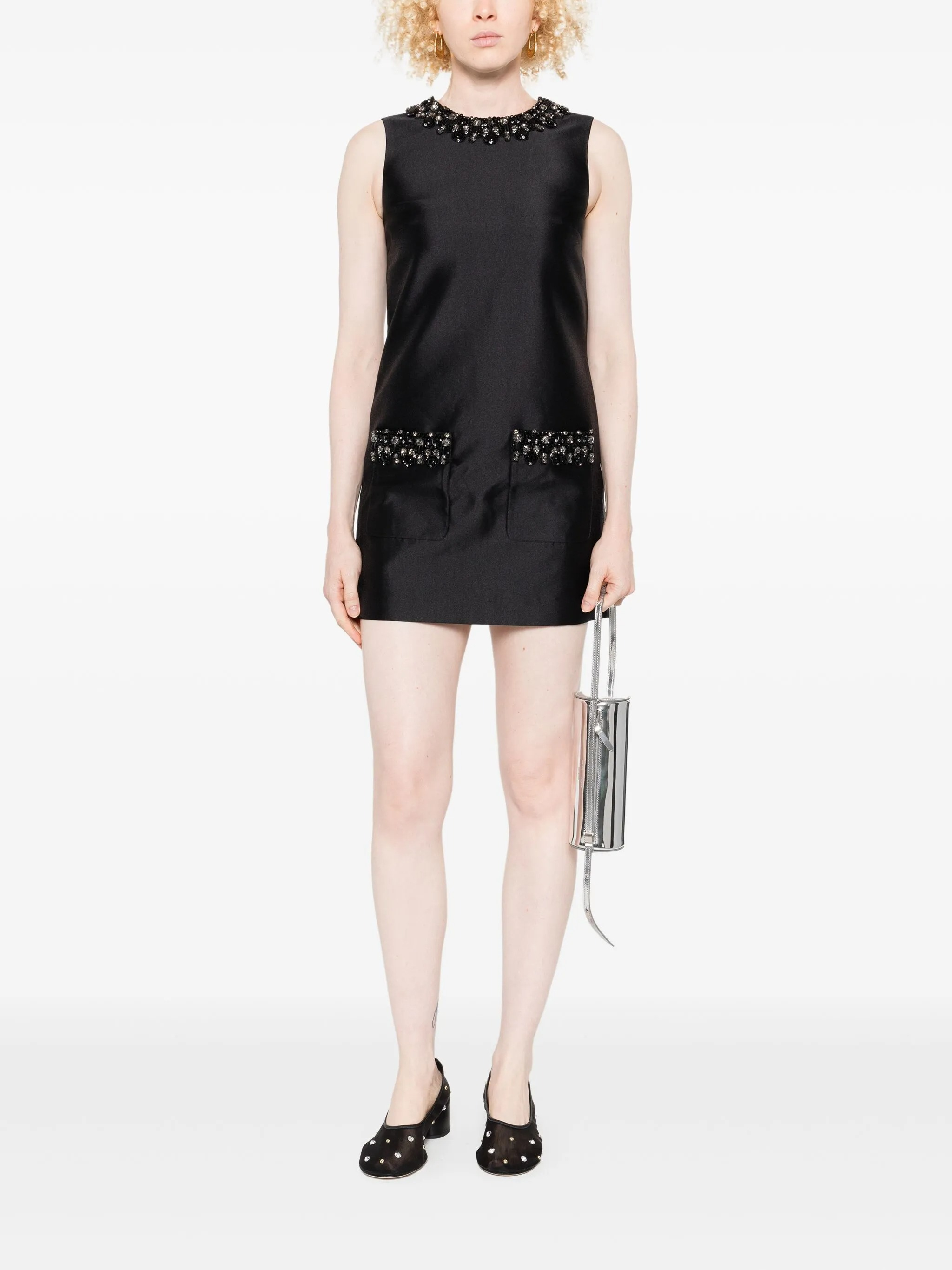 [Self-portrait] Sleeveless dress FW25 AW25061SB