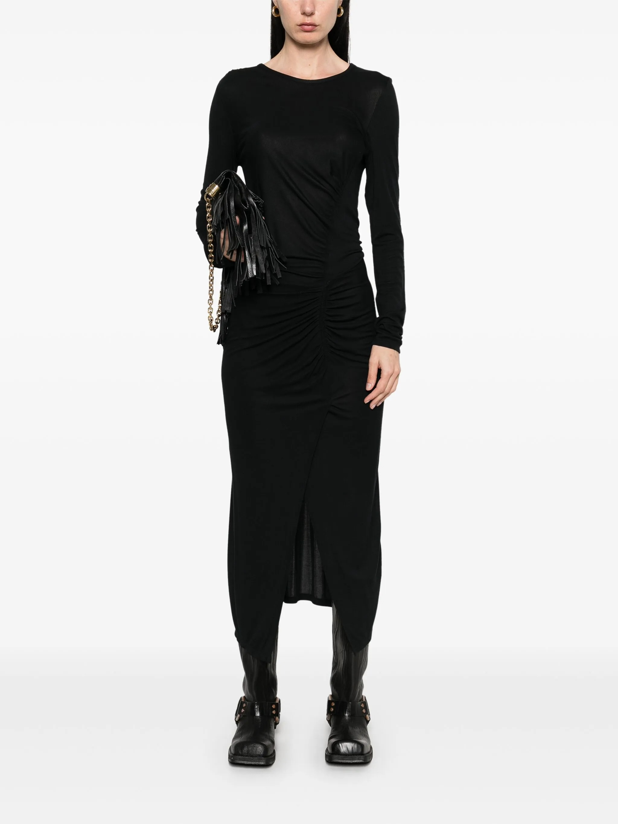 [Marant Etoile] Long sleeve dress FW25 RO0349FBC3K01E