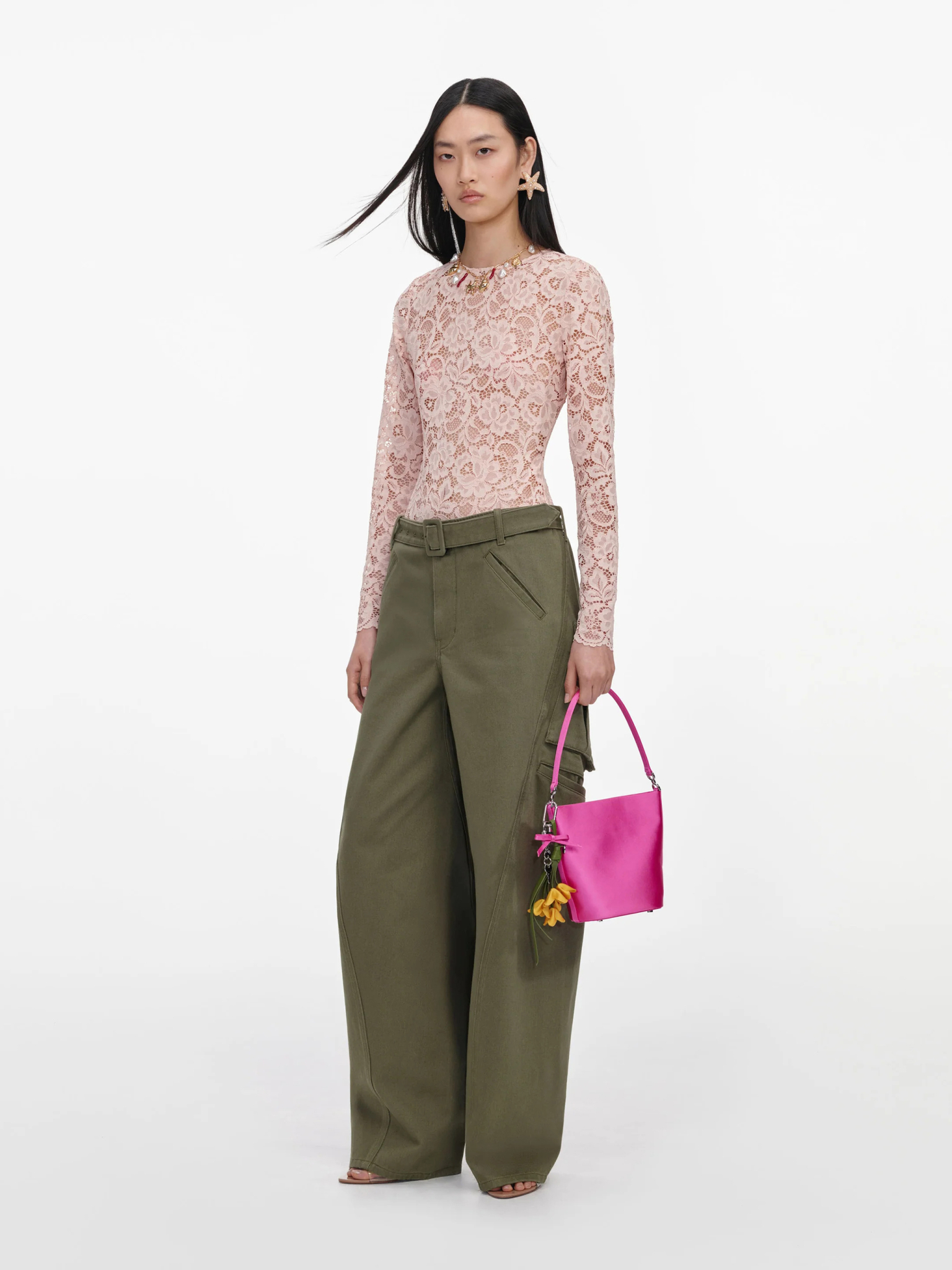 [SELF PORTRAIT] Necklace SS23 PF26831PAGKHAKI