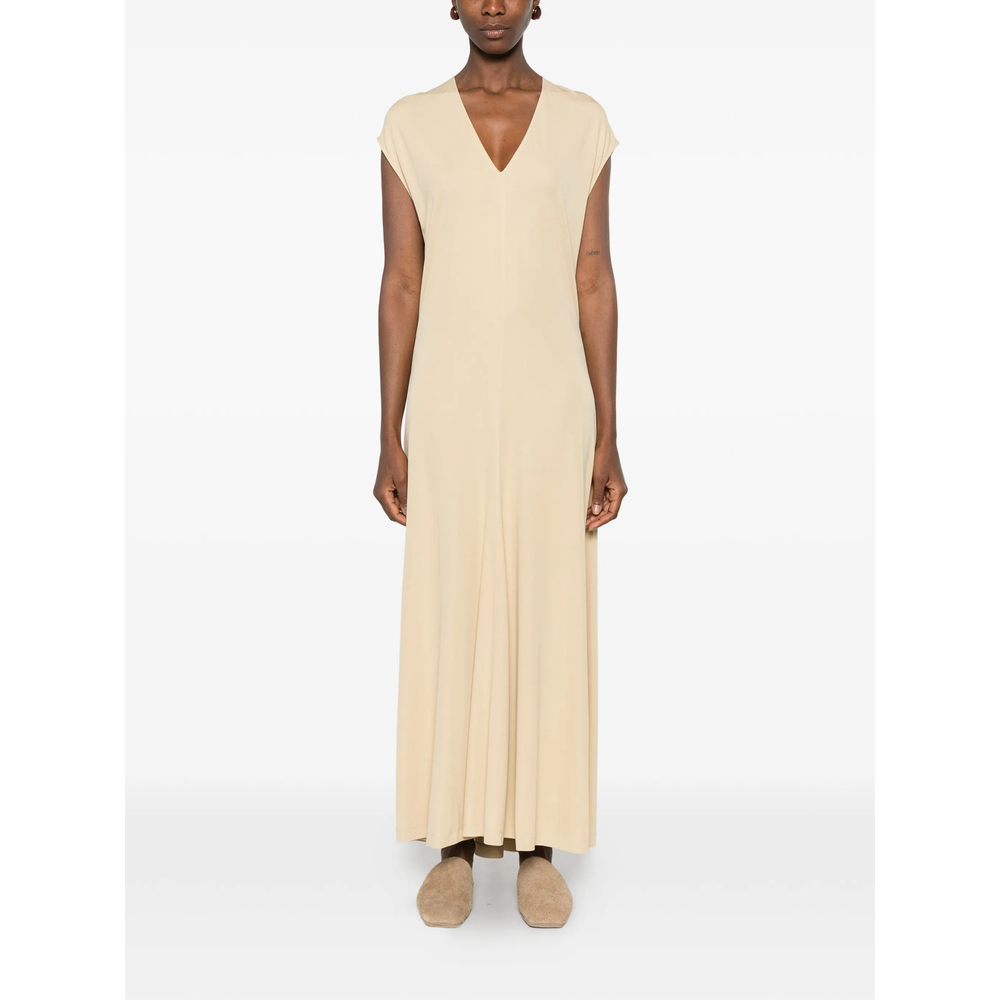 [TOTEME] Sleeveless dress FW26 263-WRD0390 FB0162-378 CHAI