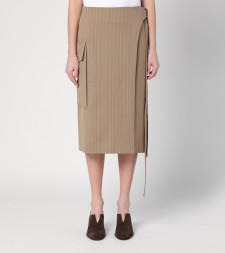 [VICTORIA BECKHAM] Midi skirt SS25 1125WSK006039AWO