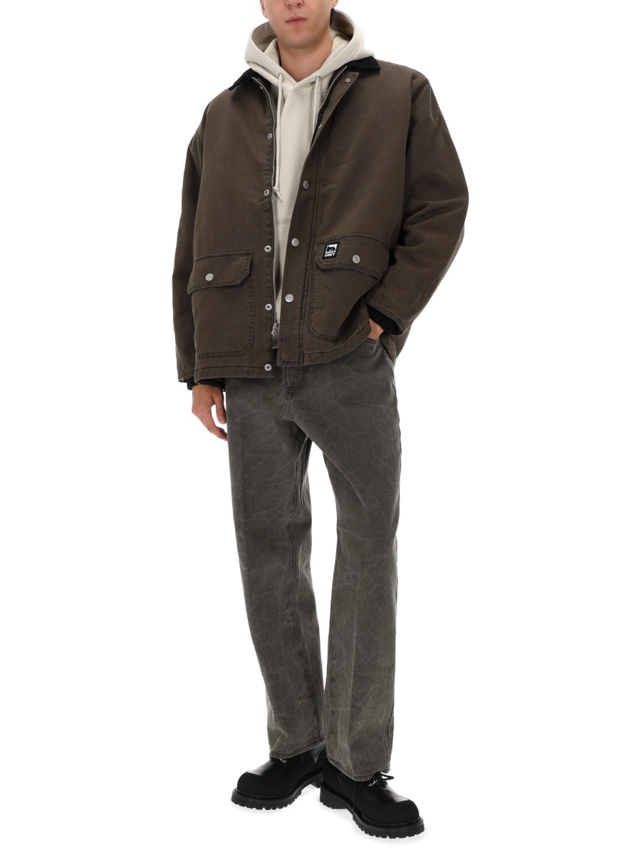 [OBEY] Jacket FW25 121800606_BLACKOLIVEFADEDWASH