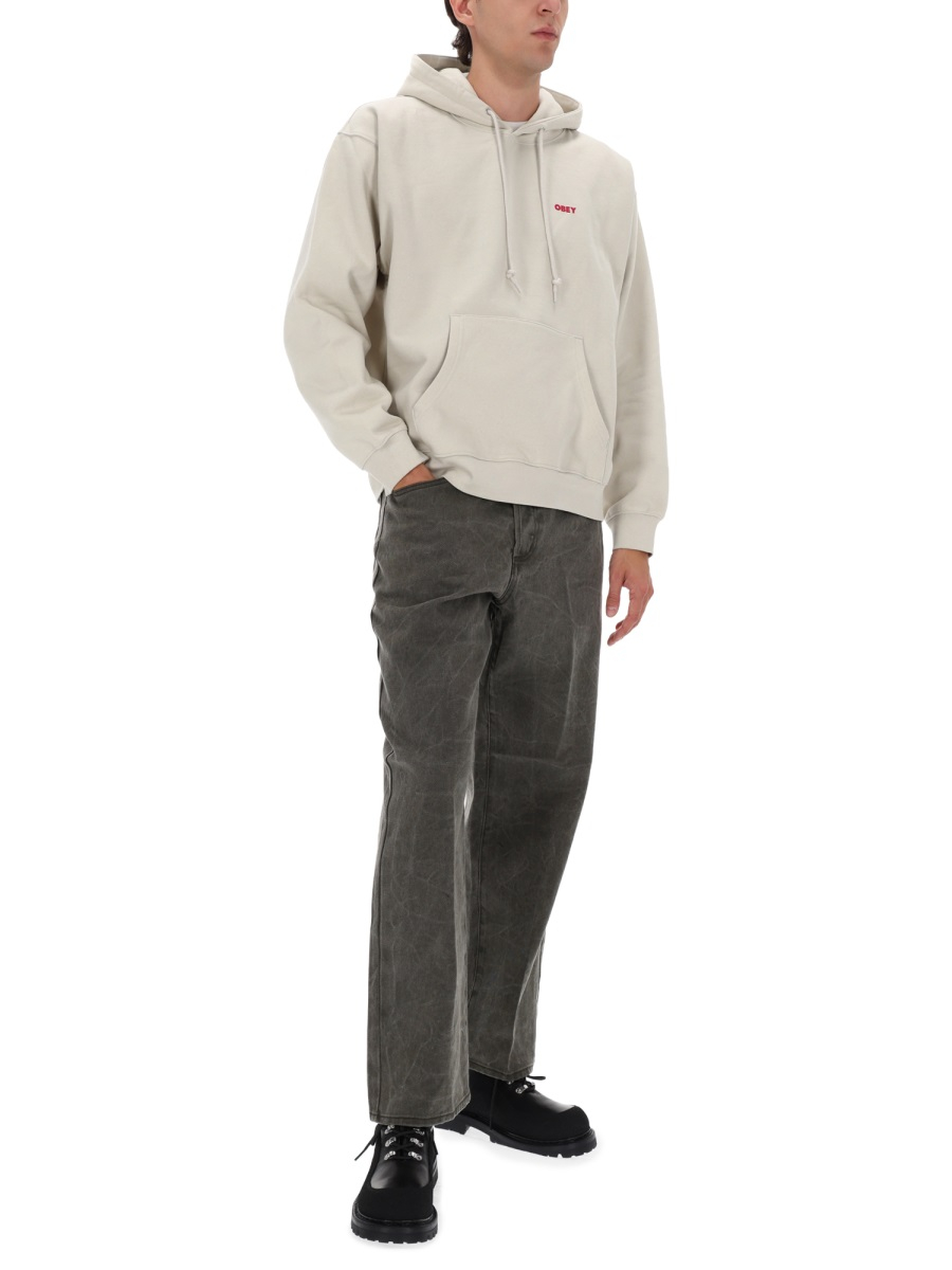 [OBEY] Jeans FW25 142010111_BLACKOLIVEWRINKLEWASH