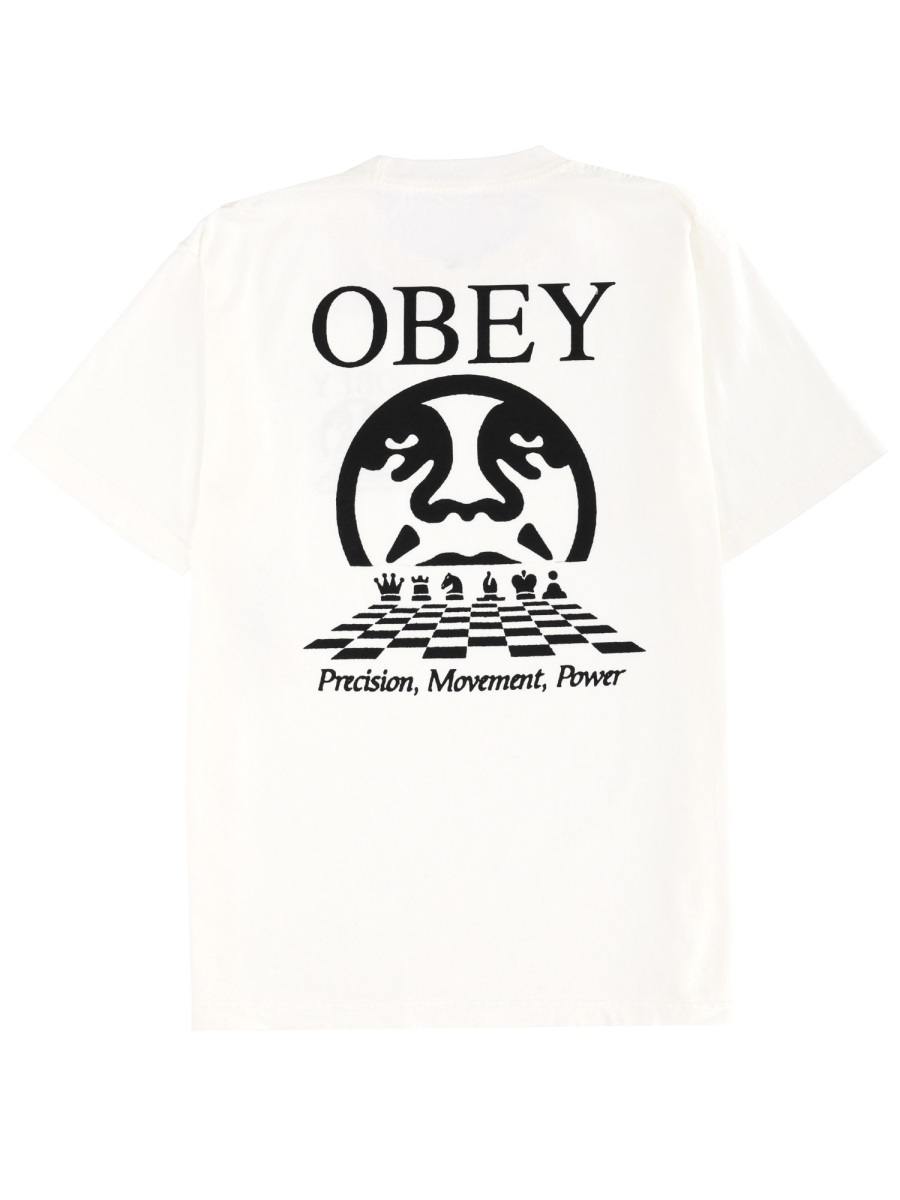 [OBEY] T-shirts Short Sleeve FW25 167924226_PIGMENTVINTAGEWHITE
