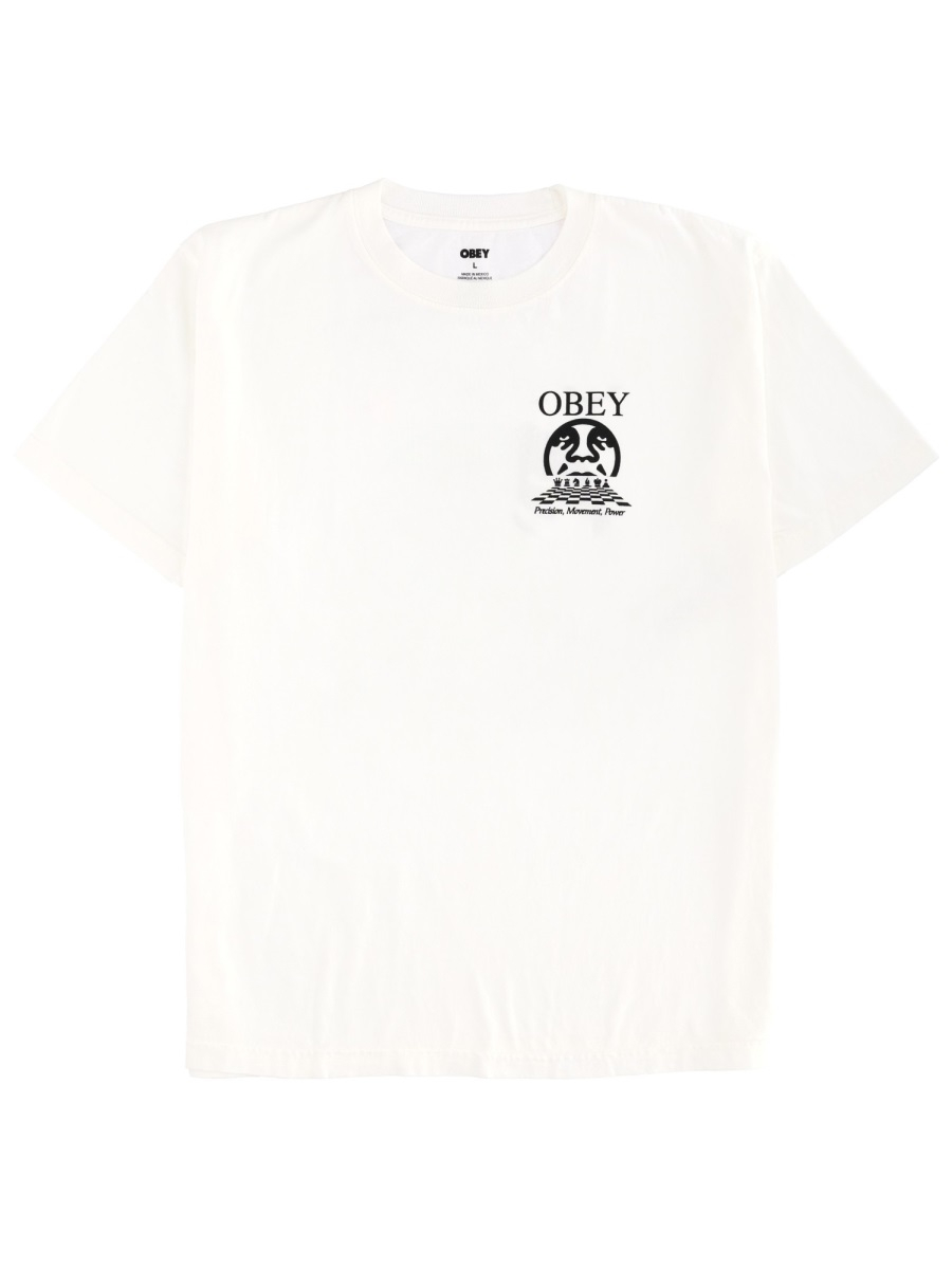 [OBEY] T-shirts Short Sleeve FW25 167924226_PIGMENTVINTAGEWHITE