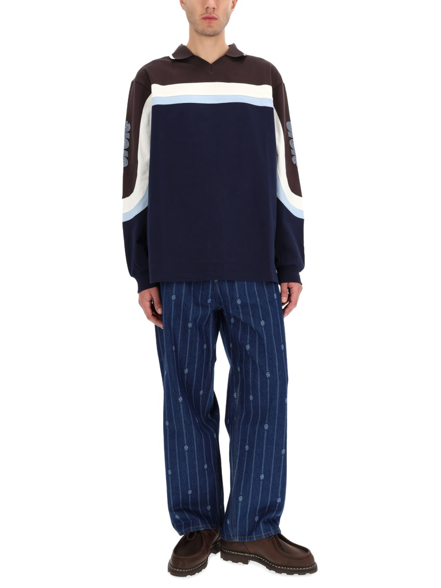 [DROLE DE MONSIEUR] T-shirts Long Sleeve FW25 PL159_CO195NAVY