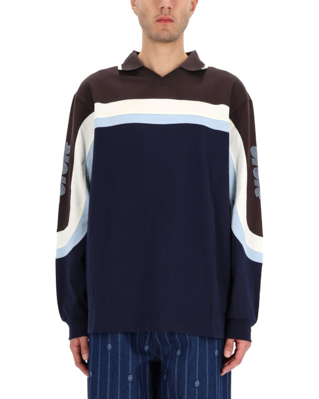 [DROLE DE MONSIEUR] T-shirts Long Sleeve FW25 PL159_CO195NAVY