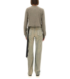 [RICK OWENS DRKSHDW] T-shirts Long Sleeve FW25 DS02E7200_JGM178