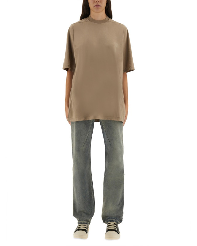 [RICK OWENS DRKSHDW] T-shirts Short Sleeve FW25 DS02E7204_RN88