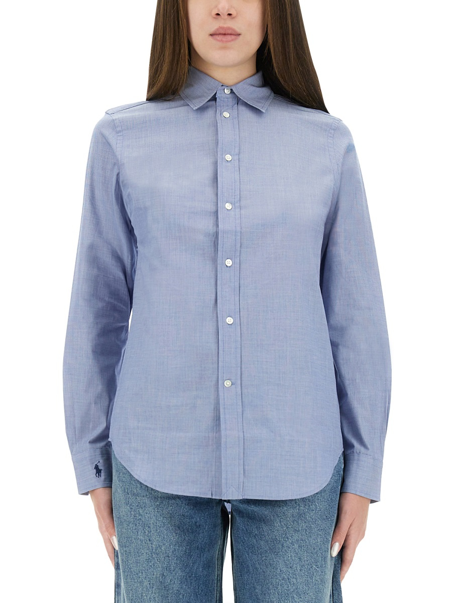 [Polo Ralph Lauren] Shirts Long Sleeve FW25 211941509_004DARKROYAL