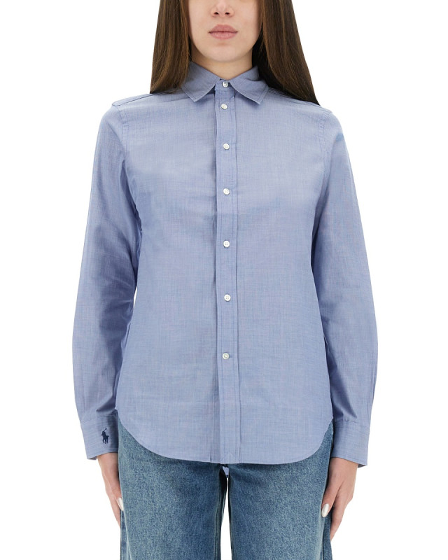 [Polo Ralph Lauren] Shirts Long Sleeve FW25 211941509_004DARKROYAL