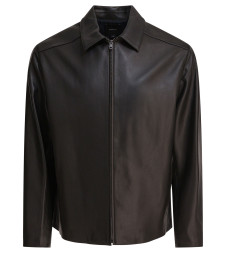 [VINCE] Leather Jacket FW25 M03894016A001BLK