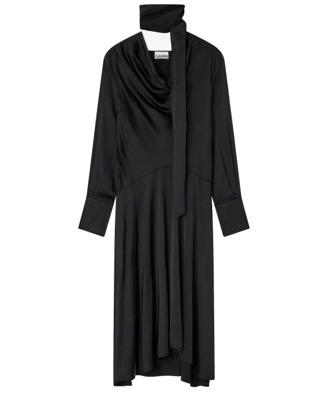 [GANNI] Long sleeve dress FW25 W0860_099