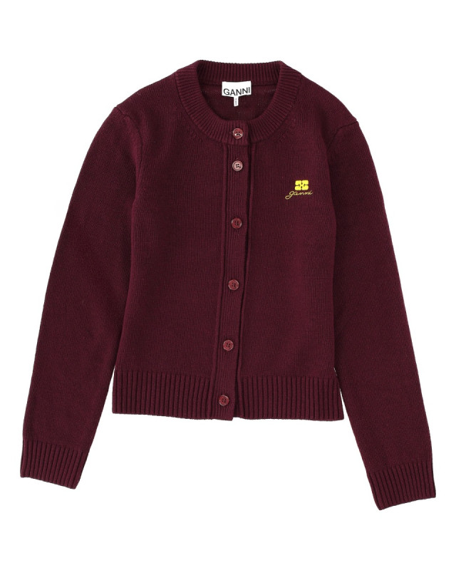 [GANNI] Cardigan FW25 K2593_436