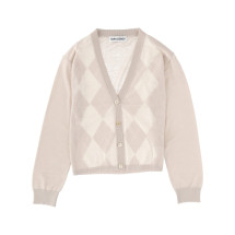 [Our Legacy] Cardigan FW25 W4253IB_BLOSSOMARGYLEFINEWOOL
