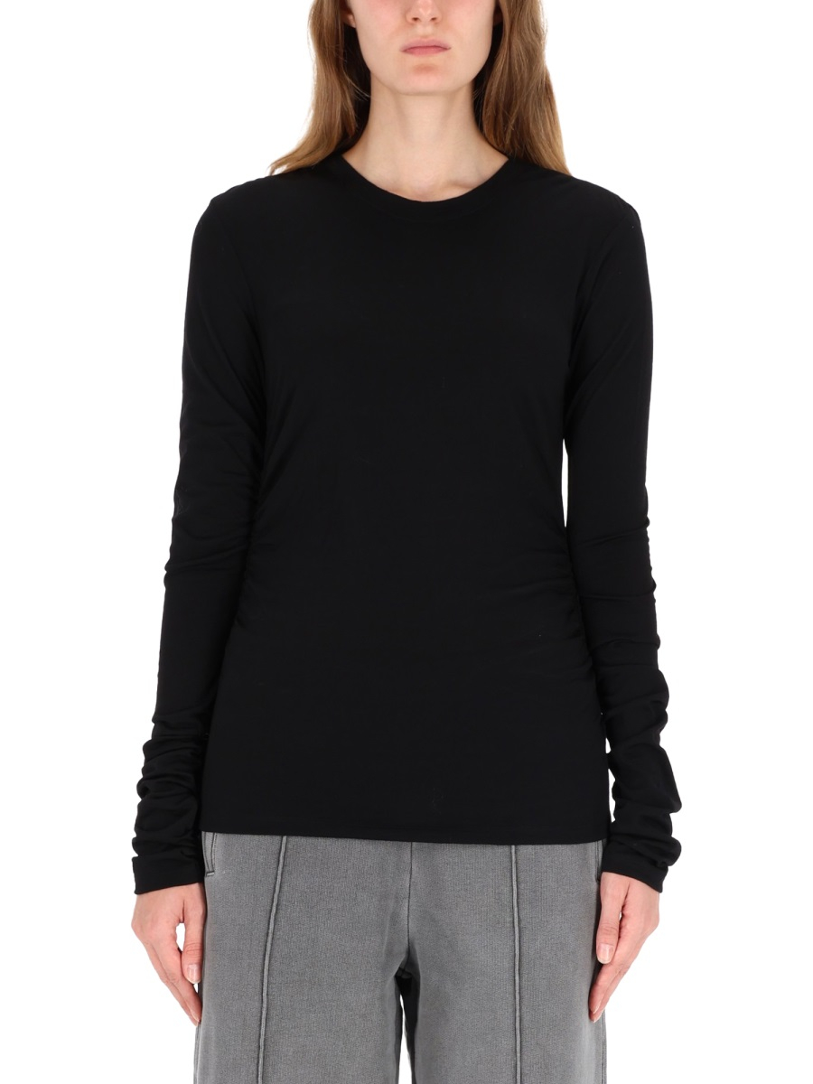 [Our Legacy] T-shirts Long Sleeve FW25 W4256SIB_INTELLECTUALBLACKWOOLJERSEY