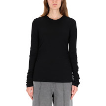 [Our Legacy] T-shirts Long Sleeve FW25 W4256SIB_INTELLECTUALBLACKWOOLJERSEY