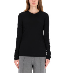 [Our Legacy] T-shirts Long Sleeve FW25 W4256SIB_INTELLECTUALBLACKWOOLJERSEY