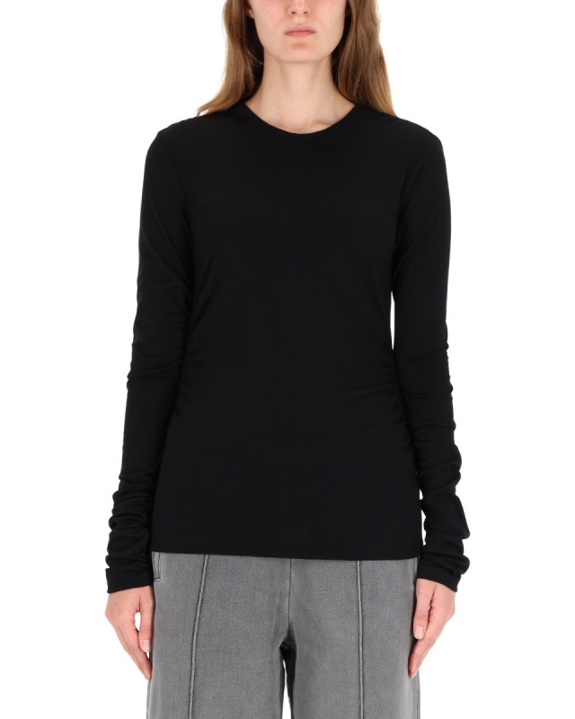 [Our Legacy] T-shirts Long Sleeve FW25 W4256SIB_INTELLECTUALBLACKWOOLJERSEY