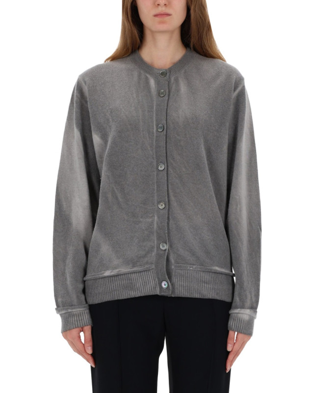 [Our Legacy] Cardigan FW25 W4253DG_GREYSPRAYDYECHERUBWOOL
