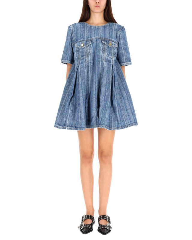 [GANNI] Short sleeve dress FW25 J1843_566