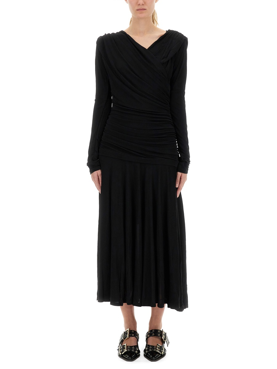 [GANNI] Long sleeve dress FW25 T4213_099