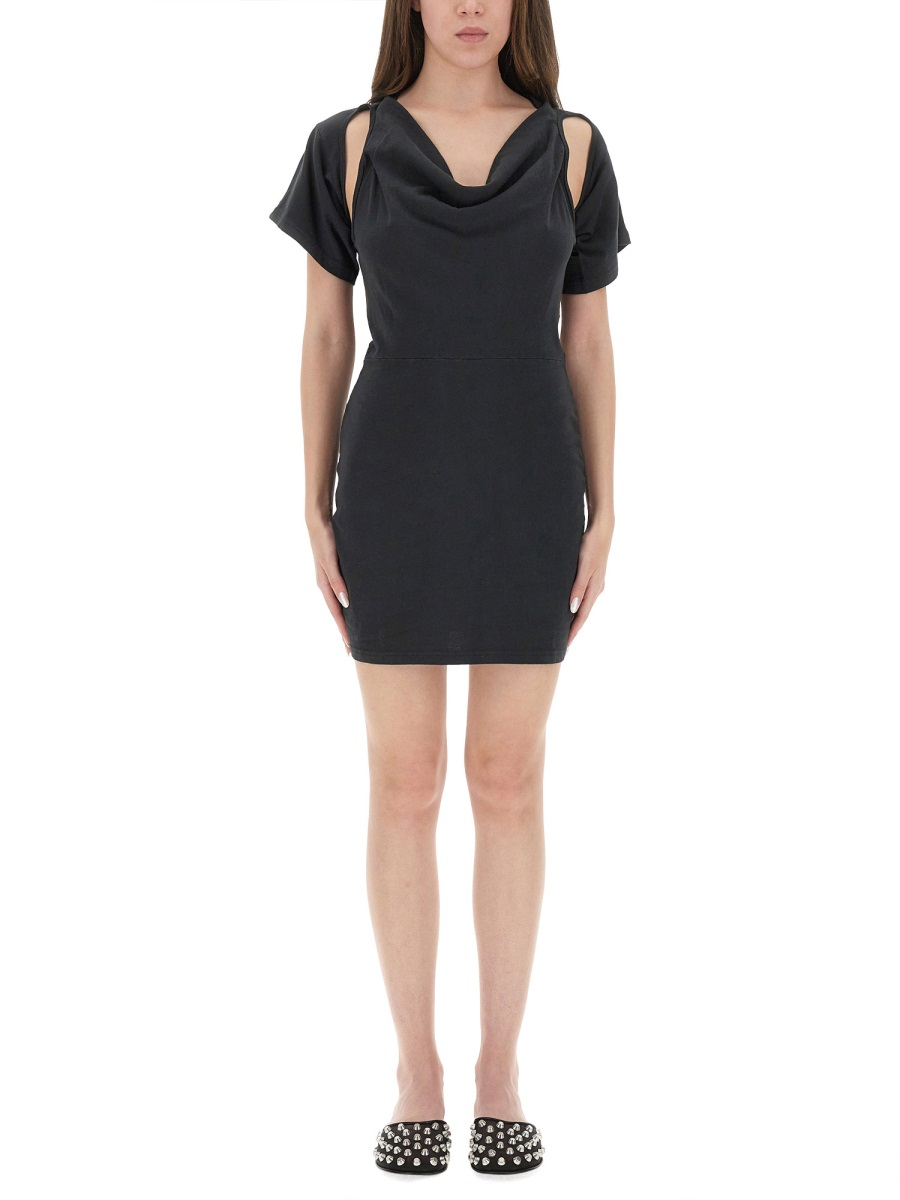 [ALEXANDERWANG.T] Short sleeve dress FW25 4CC3256775_001