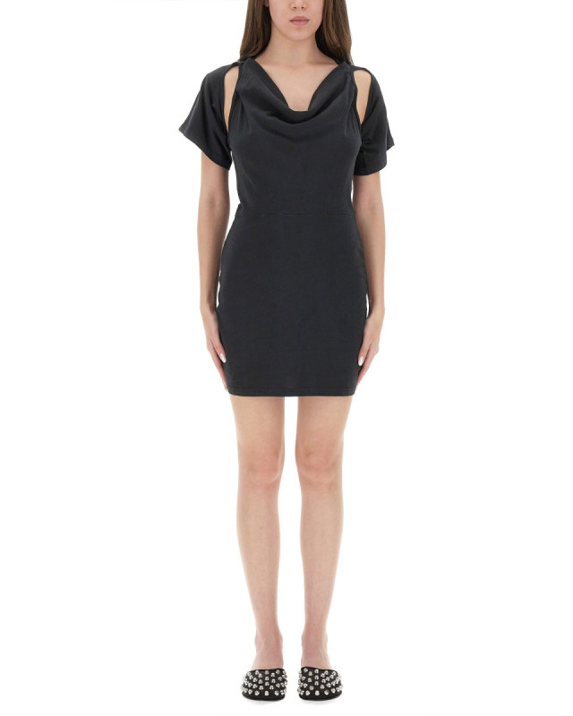 [ALEXANDERWANG.T] Short sleeve dress FW25 4CC3256775_001