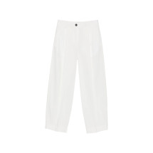 [TOTEME] Trousers FW26 263-WRB0417 FB0490-047 WHITE