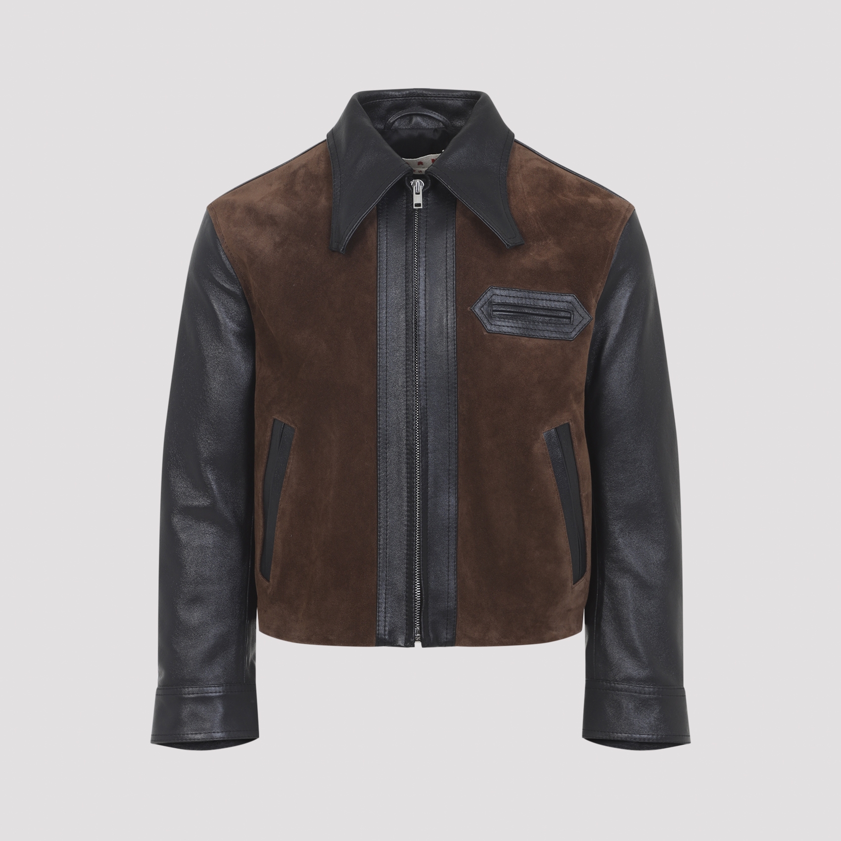 [Marni] Leather Jacket FW26 JKMX0414QU.ULV893
