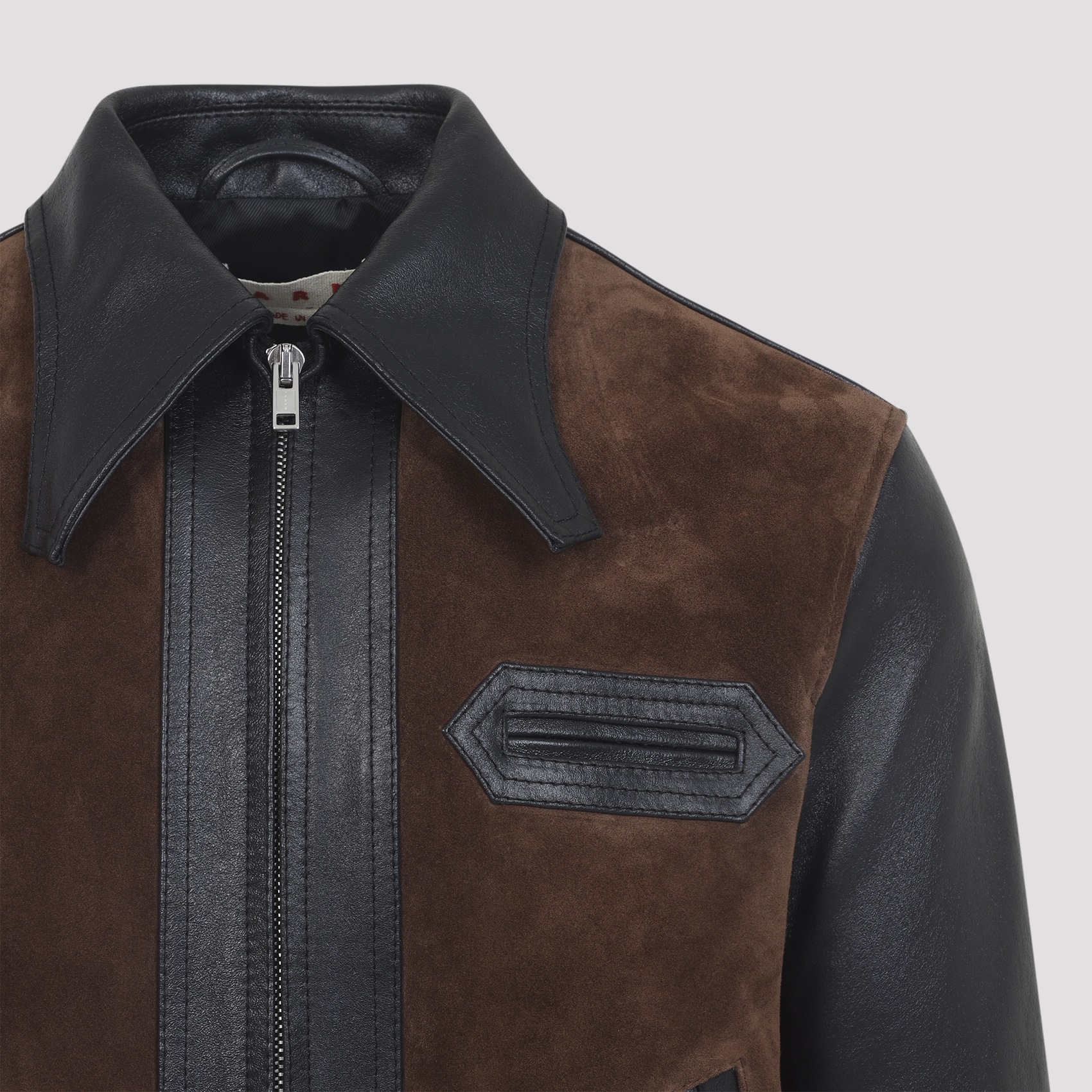 [Marni] Leather Jacket FW26 JKMX0414QU.ULV893